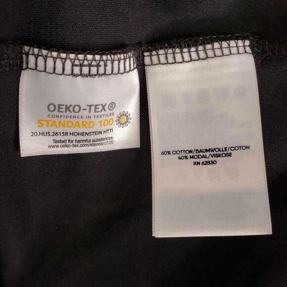 Lands End Shirt Womens Black Long Sleeve Plus Size 2X Popover V-Neck - Picture 5 of 8